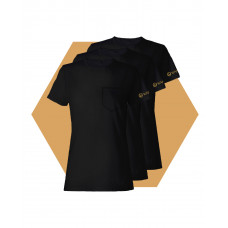 Tricou Damă Pure Black Wantee negru 3-Pack