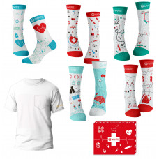 Set Medical Bărbați Pure White 6-pack