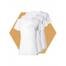 Tricou Dama Pure White Wantee alb 3-Pack