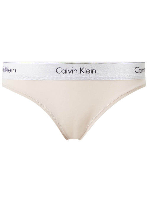 Chiloți de Damă Calvin Klein MC Metallic-Bikini Bej