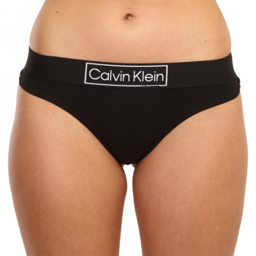 Chiloți Tanga Calvin Klein Reimagined Heritage Thong Negru Chiloți Tanga Calvin Klein Reimagined Heritage Thong Negru