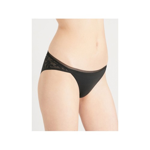 Chiloți Damă Calvin Klein Perfectly Fit Botanical Bikini Negri