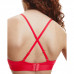 Sutien damă Calvin Klein Monolight CTN Holiday-LGHT Lined Triangle Roșu