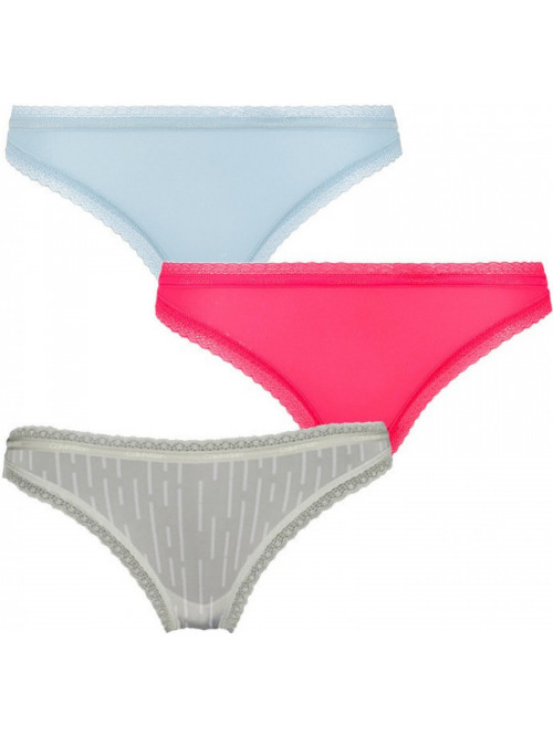 Chiloți bikini pentru femei Calvin Klein Bottoms Up Refresh albastru deschis, verde deschis, roz set...