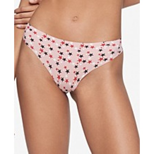 Chiloți Tanga Calvin Klein Bottoms Up Refresh Thong Roz cu Steluțe
