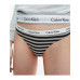 Tanga pentru Femei Calvin Klein Carousel Thong Roz Întunecat, Gri, în Dungi 3-Pack