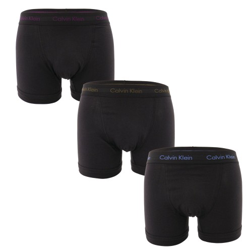Boxeri pentru bărbați Calvin Klein Cotton Stretch Negru-Albastru, Verde, Mov 3-Pack Boxeri pentru bărbați Calvin Klein Cotton Stretch Negru-Albastru, Verde, Mov 3-Pack