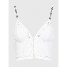 Sutien Femei Tommy Hilfiger Eyelet-Triangle Bra Iv...