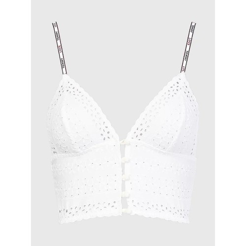 Sutien Femei Tommy Hilfiger Eyelet-Triangle Bra Ivoire Sutien Femei Tommy Hilfiger Eyelet-Triangle Bra Ivoire