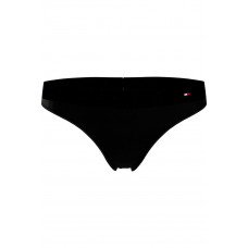 Tanga pentru femei Tommy Hilfiger Tonal Logo negru