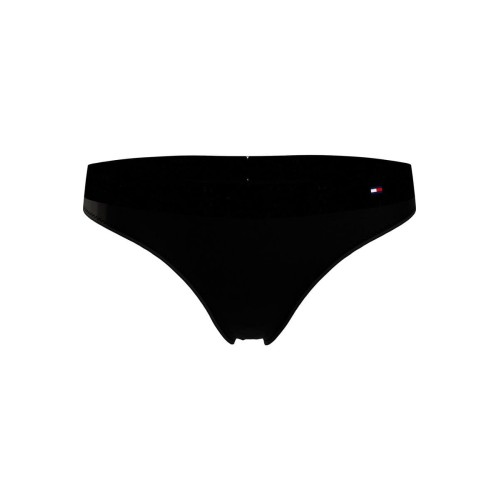 Tanga pentru femei Tommy Hilfiger Tonal Logo negru