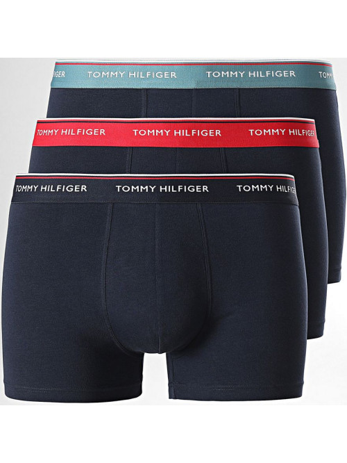 Boxeri pentru Bărbați Tommy Hilfiger Premium Essentials WB Trunk Albastru Închis cu Bandă Neagră, Me...