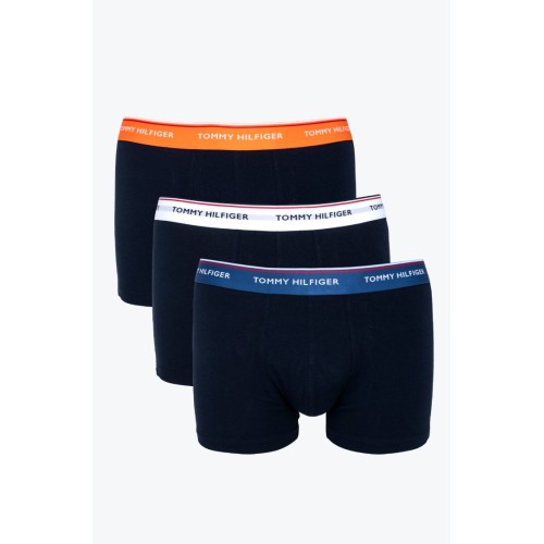 Boxeri Bărbați Tommy Hilfiger Premium Essentials Albastru Închis cu Bandă Colorată 3-Pack