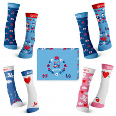 Cutie de Valentine Șosete pentru cuplu 4-pack