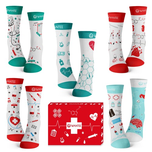 Șosete Medical Wantee 5-pack cutie cadou
