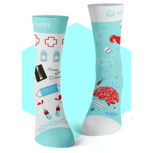 Șosete Medical Blue Wantee