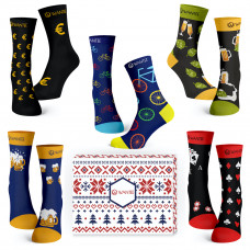 Șosete Club Bărbătesc Wantee 5-pack cutie cadou