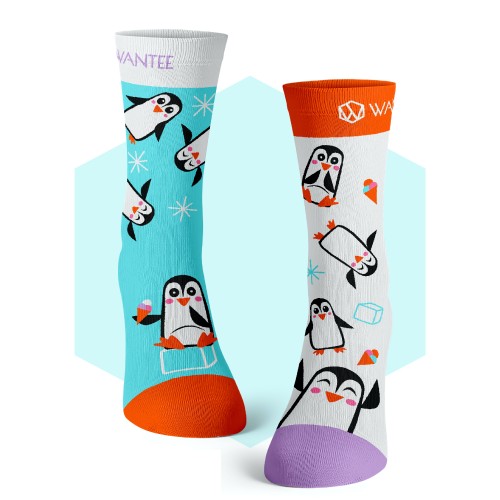 Șosete Pinguini Veseli Wantee
