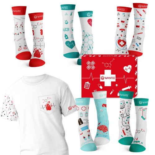 Set Medical Bărbați Wantee 6-perechi